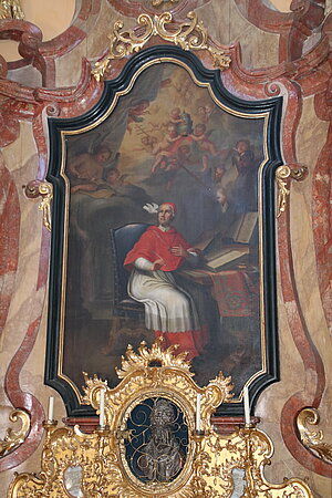 Mariahilfberg, Wallfahrtskirche Hilfreiche Jungfrau Maria, Gregoriusaltar, 1768