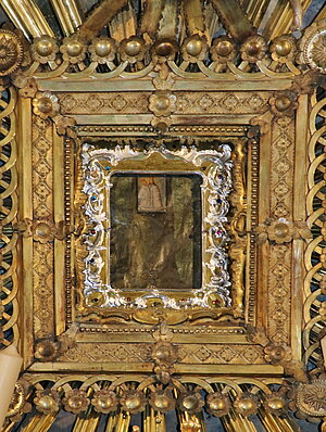 Mariahilfberg, Wallfahrtskirche Hilfreiche Jungfrau Maria, Gnadenbild im Hochaltar