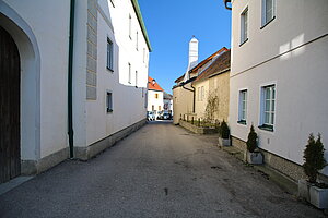 Gasse in Rossatz mit typischer Verbauung