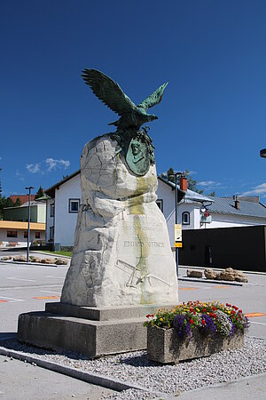 Semmering, Denkmal Feldpilot Oberstleutnant Eduard Nittner, anlässlich der Überfliegung des Semmerings am 3. Mai 1912, 1914 errichtet