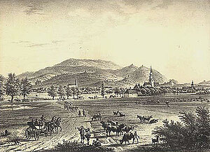 Brunn am Gebirge, Tobias Raulino, um 1830, Niederösterreichische Landesbibliothek, Topographische Sammlung