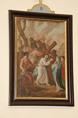 Etsdorf am Kamp, Pfarrkirche hl. Jakobus der Ältere, Kreuzweg, Leopold Mitterhofer, 1834
