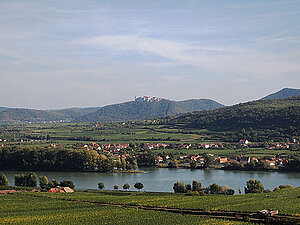 Blick auf die Katastralgemeinden Hundsheim und Mauternbach