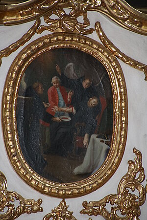 Maria Langegg, Pfarr- und Wallfahrtskirche Mariae Geburt, Seitenaltar, Josef Adam Mölk und Werkstatt