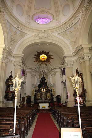 Berndorf, Margaretenkirche, 1910-17, Blick in das Kircheninnere