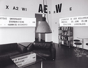 Eingangsgestaltung des Unabhängigen Literaturhauses NÖ (ULNÖ) in Krems