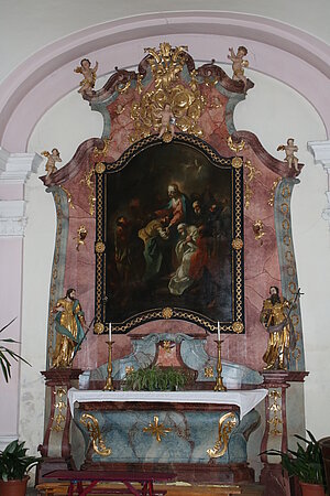 Tulln, Stadtpfarrkirche hl. Stephan, Altar in Seitenkapelle Ungläubiger Thomas, Franz Anton Maulpertsch (?)