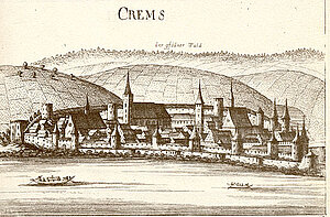 Krems, Kupferstich von Georg Matthäus Vischer, aus: Topographia Archiducatus Austriae Inferioris Modernae, 1672