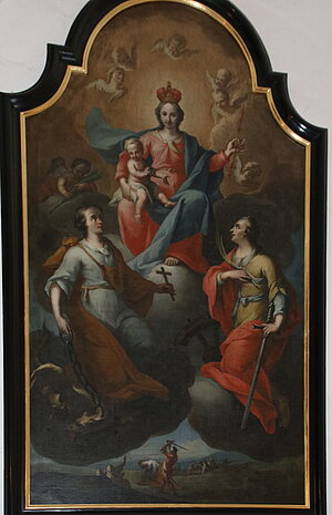 Enzesfeld, Pfarrkirche hl. Margareta, ehem. Hochaltarbild, Carolus Aigen, 1643