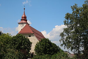 Göstling an der Ybbs, Pfarrkirche hl. Andreas, spätbarocker Saalbau mit West-Turm