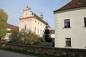 Mauerbach,  ehem. Klosterkirche Allerheiligen, Bau ab etwa 1616, Weihe 1638