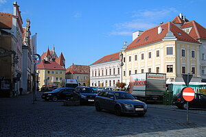 Eggenburg, Hauptplatz, Blick auf das "Grätzl"