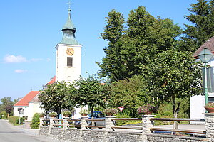 Gutenbrunn, Pfarrkirche Maria Heimsuchung, um 1800 Neubau als Schlosskirche