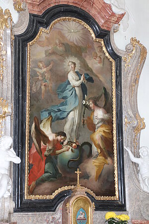 Ernstbrunn, Pfarrkirche hl. Martin, Altarbild Maria Immaculata, nach 1760
