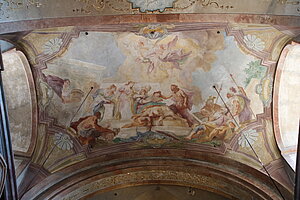 Groß-Siegharts, Pfarrkirche hl. Johannes d. Täufer, Fresken von Carlo Carlone, 1727