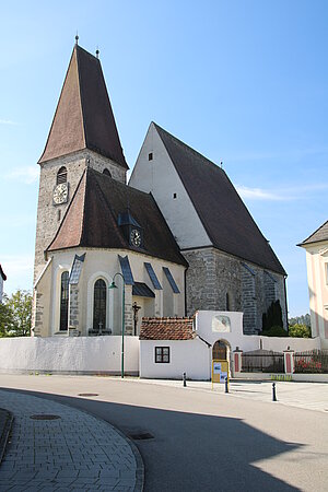 Haidershofen, Pfarrkirche hl. Severin, spätgotische Hallenkirche, 2. Viertel 15. Jh.