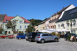 Raabs an der Thaya, Blick über den Stadtplatz