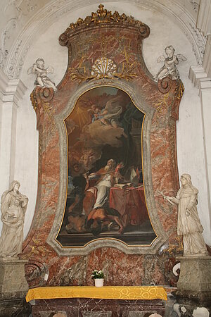 St. Andrä an der Traisen, ehem. Stiftskirche hl. Andreas, Seitenaltar Hl. Augustinus, Johann Georg Schmidt, um 1730