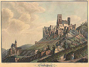 Köpp Ruine Senftenberg 1814