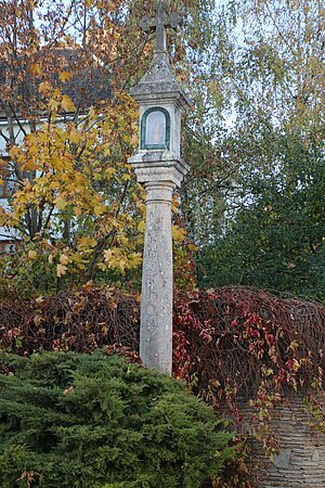 Herzogenburg, Pestsäule an der Kreuzung Wiener Straße/Auring, 1638