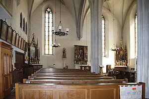 Pöggstall, Pfarrkirche hl. Anna, ehem. Schlosskirche, spätgotische Hallenkirche, um 1480 erbaut