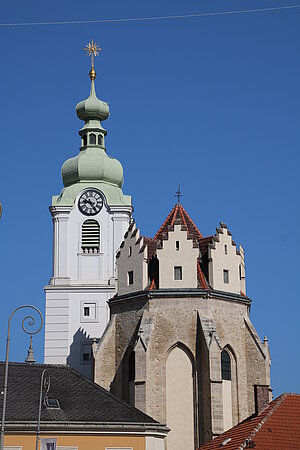 Neunkirchen, Pfarrkirche Mariae Himmelfahrt, Bau ab 12. Jh.
