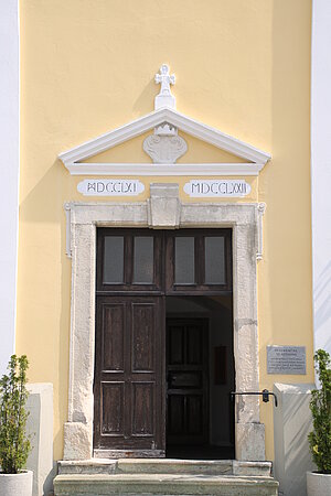 Arbesbach, Pfarrkirche hl. Ägidius, 1761-1772 errichtet, Portal
