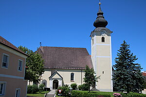 Euratsfeld, Pfarrkirche hl. Johannes d. Täufer, barockisierte Hallenkirche