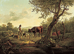 F. Gauermann, Hirtenszene, 1826