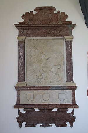 Ferschnitz, Pfarrkirche hl. Xystus, Epitaph für Beatrix von Zelking, gesetzt 1585