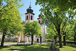 Gaaden, Pfarrkirche hl. Jakobus der Ältere, barocker Erweiterungsbau der romanischen Saalkirche, um 1740