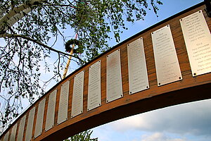 Rückersdorf, Brücke der Generationen, 2006 errichtet