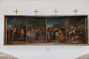 Sankt Georgen am Reith, Pfarrkirche hl. Georg, Kreuzwegbilder, Ende 18. Jh.