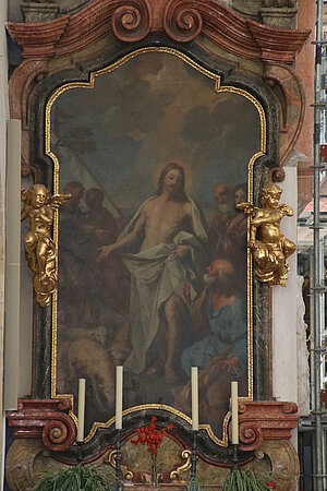 Imbach, ehem. Dominikanerinnenkirche Mariae Geburt, heute Pfarrkirche, Seitenaltar Christus vor Petrus