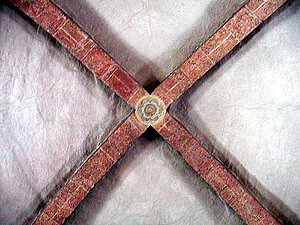 Scheiblingkirchen, Pfarrkirche Hll. Magdalena und Rupert, kuppeliges Kreuzgewölbe mit mächtigen Bandrippen