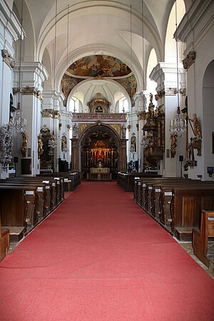 Maria Lanzendorf, Pfarr- und Wallfahrtskirche Schmerzhafte Mutter Gottes, 1699-1703 durch Franz Jänggl erbaut