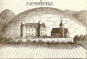 Artstetten, Kupferstich von Georg Matthäus Vischer, aus: Topographia Archiducatus Austriae Inferioris Modernae, 1672