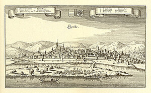 Krems, Kupferstich von Matthäus Merian, aus: Topographia Provinciarum Austriacarum,  Frankfurt am Main 1679