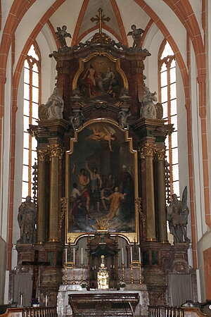 Tulln, Stadtpfarrkirche hl. Stephan, Hochaltar von 1717 aus Karmelitinnenkirche in St. Pölten