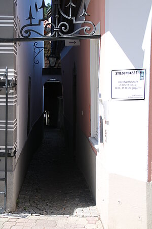 Waidhofen an der Ybbs, Stiegengasse, verbindet den oberen Stadtteil mit dem Unteren Markt