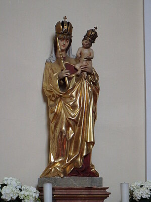 Herrnbaumgarten, Pfarrkirche Unbefleckte Empfängnis, Madonna, um 1500