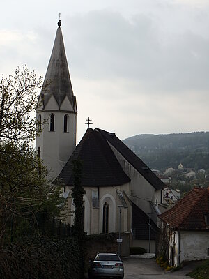 Klein-Pöchlarn, Pfarrkirche hl. Othmar, spätgotische Hallenkirche, 1517 vollendet, mit älterem Chor und Turm