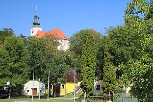 Reisenberg, Blick auf die ehem. Wehrkirche am Goldberg