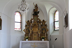 Markthof, Pfarrkirche hl. Georg, Hochaltar, 1742