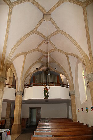 Payerbach, Pfarrkirche hl. Jakobus der Ältere, spätgotische Hallenkirche, Gewölbe um 1525