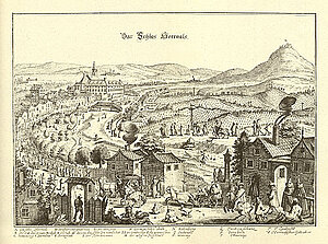 Schloss Hernals, Stich Merian