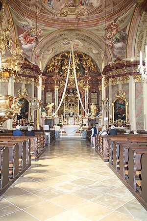 Blick in das Innere der Wallfahrtskirche