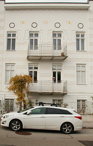 Brunn am Gebirge, Franz-Keim-Gasse, sezessionistische Reihenhausssiedlung, 1902-12 von Sepp Hubatsch erbaut