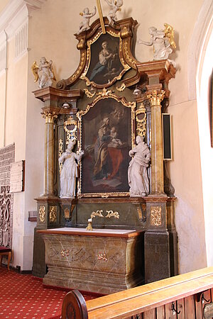 Drosendorf, Seitenaltar aus der ehem. Wallfahrtskirche Maria Schnee in Elsern, um 1760