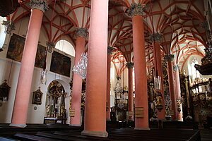 Scheibbs, Pfarrkirche hl. Maria Magdalena, spätgotische Rundpfeilerhalle